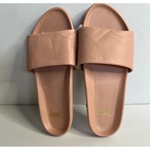 Beek Gallito Leather Slide Sandal In Honey Color Size 7